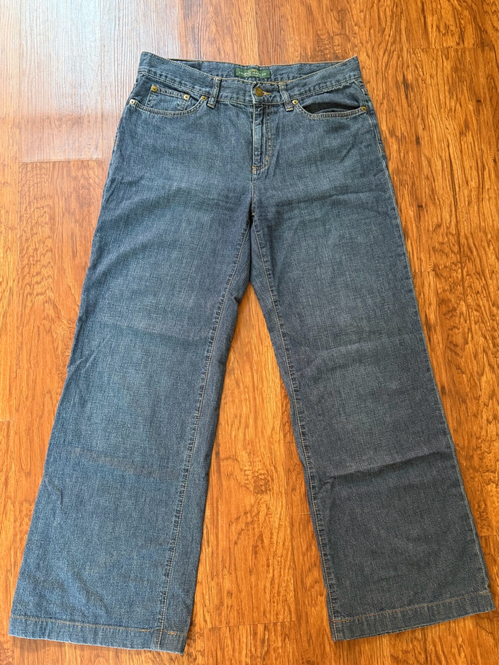 Ralph Lauren Straight Womens Jeans in Faded Blue